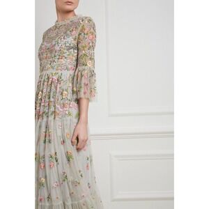 Needle & Thread Women's Dragonfly Garden Floral Embellished Tulle‎ Gown- Size 12